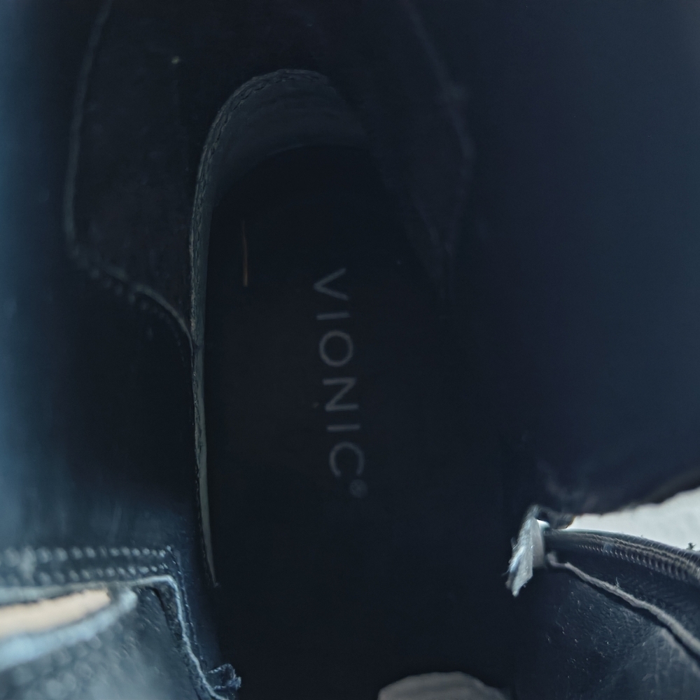 Vionic Women's Suede Black Ankle Boots Size 8.5 - Picture 8 of 10